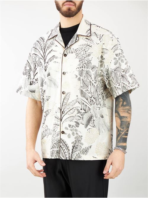 Linen and cotton flower shirt I'm Brian I'M BRIAN | Shirt | CA289428